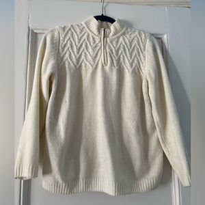 Alfred Dunner 3/4 zip-up sweater